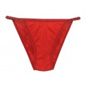 Tanga donna Satin Glicine rosso con pailletes per Natale S