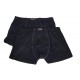  Due boxer uomo Fraly elastico infilato in cotone EF3967 nero blu bianco grigio