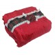 Coperta Plaid in pile Natale Idea Regalo Preziosa 160x210 con balza Tartan