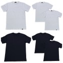 2 Canottiere uomo Maglia Intima Cotone Jersey QBO girocollo Made In Italy 8100q Bianco e Nero