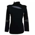 Sottogiacca maglia Impose manica lunga in tulle collo alto trasparente nero