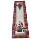 Centrotavola Runner Striscia gobelin Hessense Palline Albero Slitta Natale