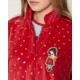 Vestaglia Donna Invernale in Pile Santoro London Gorjuss 57421 My Star rosso