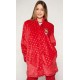 Vestaglia Donna Invernale in Pile Santoro London Gorjuss 57421 My Star rosso