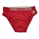 Slip uomo in cotone elasticizzato Enrico Coveri rosso Natale e Capodanno