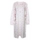  Camicia da notte donna in cotone manica lunga Irge Taglie Forti CD149 rosa cielo