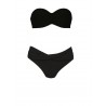  Costume bikini fascia 2 pezzi con ferretto coppa sfoderata Rosa Faia 8936 nero