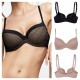  Reggiseno preformato con ferretto estraibile Gisela Moments 0341 Beige Nero