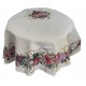 Copritavolo Tovaglia rotondo 165 gobelin Kari Rose Austin fiori made in Italy