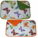 SET COLAZIONE DREAMS tovaglia cotone + 1 tovagliolo farfalle