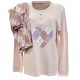 Pigiama donna lungo in caldo cotone interlock Infiore Ballantines Love Cuore