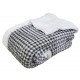 Coperta invernale plaid matrimoniale pile coral con agnellato sherpa Fancy