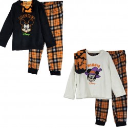 Pigiama e calzini bimbo bimba in pile coral invernale Minnie Topolino Disney Halloween