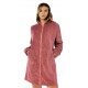 Vestaglia donna invernale con Cerniera Pile Coral Kuvee da S a 4XL scozzese