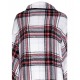 Plaid lungo con maniche in morbido pile coral Rebelle di Pastunette scozzese