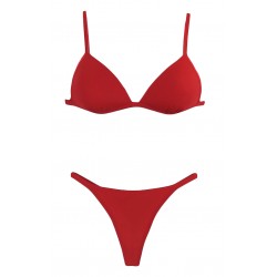 Reggiseno e Perizoma Donna Cotonella rosso Natale Capodanno