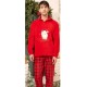 Pigiama Uomo Donna Bimbo Bimba natalizio in Pile coral Irge Tartan Family Natale