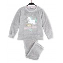 Pigiama Bambina Ragazza Invernale pile Mr Wonderful Fantastica Unicorno 55740