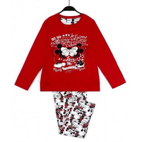 Pigiama Bambina Ragazza in caldo cotone invernale Disney Minnie Mouse Thumper