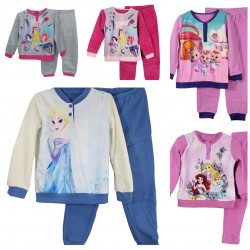 Pigiama Bimba Bambina in PILE invernale Disney Principesse Frozen Cry Babies